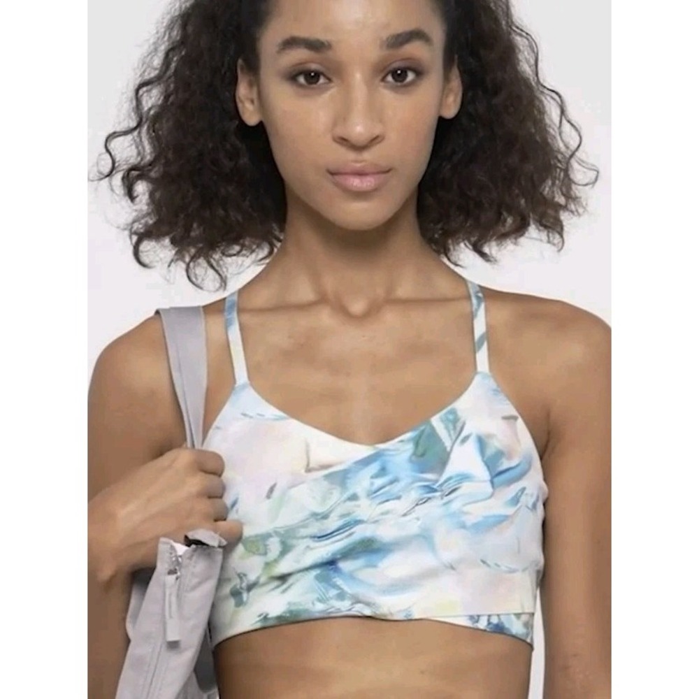 Nike Indy Women XL Artist Collection Adjustable Padded Sports Bra Criss Cross